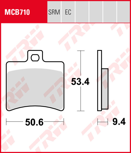 Benelli 250 Velvet, Bj. 99-03, M7, Bremsbeläge hinten, TRW Lucas MCB710, Organic Allround