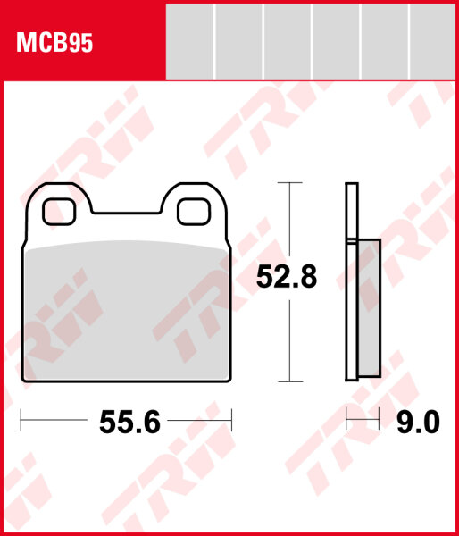 BMW R45 450, Bj. 78-80, 248, Bremsbeläge vorne,  TRW Lucas MCB95, Organic Allround