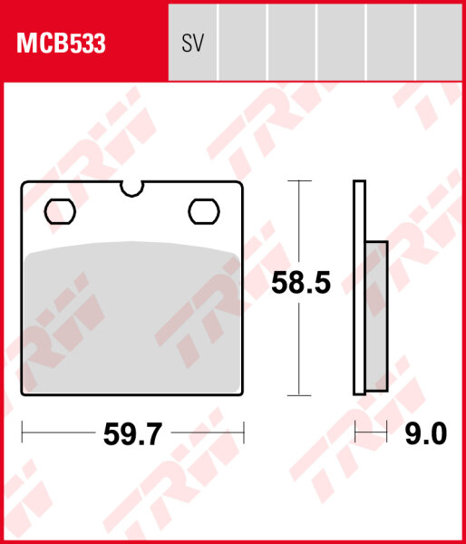 BMW R 1000 GS, Bj. 86-94, Bremsbeläge vorne, TRW Lucas MCB533, Organic Allround