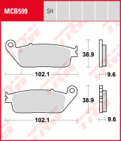 Daelim VT 125 Magna, Bj. 97-, VT125F, Bremsbeläge...