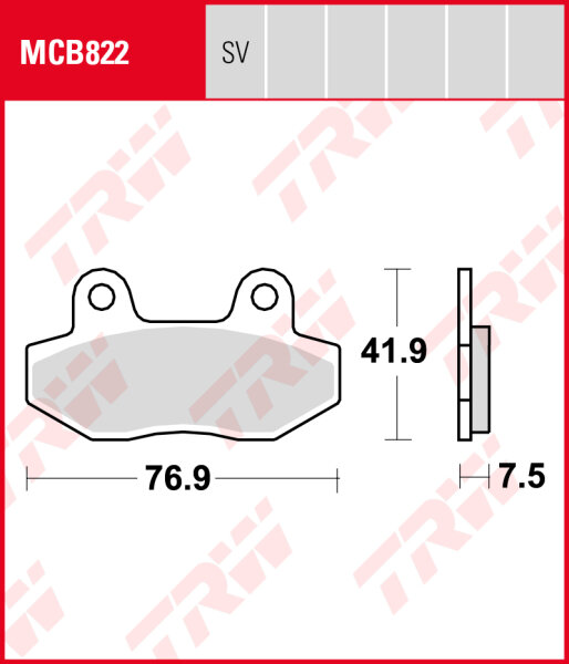 Garelli 125 XO, Bj. 09-, TM125T, Bremsbeläge vorne, TRW Lucas MCB822, Organic Allround