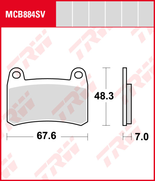 Generic (KSR Moto) 200 Code, Bj. n/a, Bremsbeläge vorne, TRW Lucas MCB884SV, Sinter Street