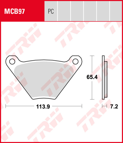 Harley-Davidson FLH 1340 80, Bj. 81, Bremsbeläge vorne,  TRW Lucas MCB97, Organic Allround