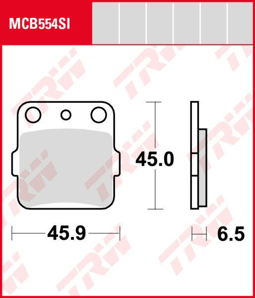 Honda CR 85 R, Bj. 03-07, Bremsbeläge vorne, TRW Lucas MCB554SI, Sinter Offroad