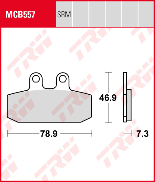 Honda NSR 125 R, Bj. 88-03, JC22, Bremsbeläge vorne, TRW Lucas MCB557, Organic Allround