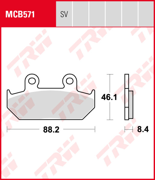 Honda RS 125 R, Bj. 88-89, Bremsbeläge vorne, TRW Lucas MCB571, Organic Allround