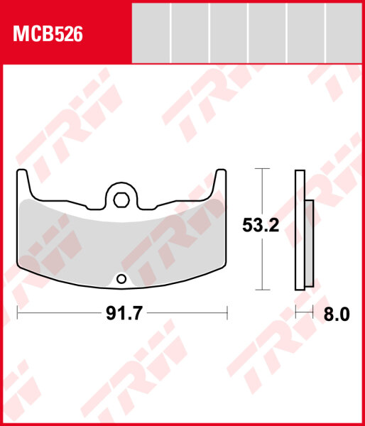 Honda CBX 550 F, F2, Bj. 82-, PC04, Bremsbeläge vorne, TRW Lucas MCB526, Organic Allround