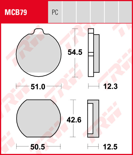 Kawasaki Z 650, Bj. 79-81, KZ650D, Bremsbeläge vorne, TRW Lucas MCB79, Organic Allround