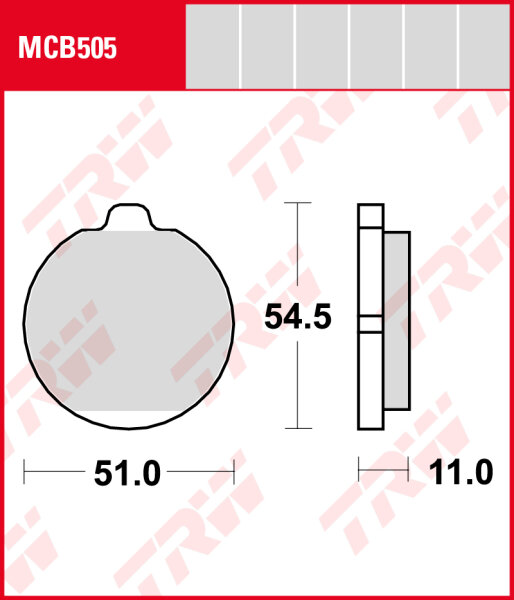 Kawasaki Z 1300 DFI, Bj. 84-89, ZGT30A, Bremsbeläge vorne,  TRW Lucas MCB505, Organic Allround