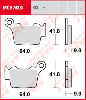 KTM SX-F 250, Bj. 06-, SXF250, Bremsbeläge hinten,...