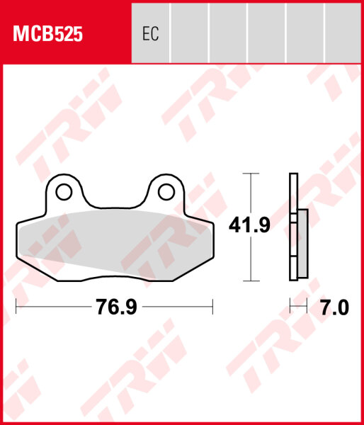 MUZ MZ 125 Mantizz S, Bj. 07-, Bremsbeläge vorne, TRW Lucas MCB525, Organic Allround