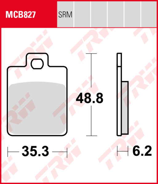 Peugeot 150 Tweet RS, Bj. 10-13, Bremsbeläge hinten, TRW Lucas MCB827, Organic Allround