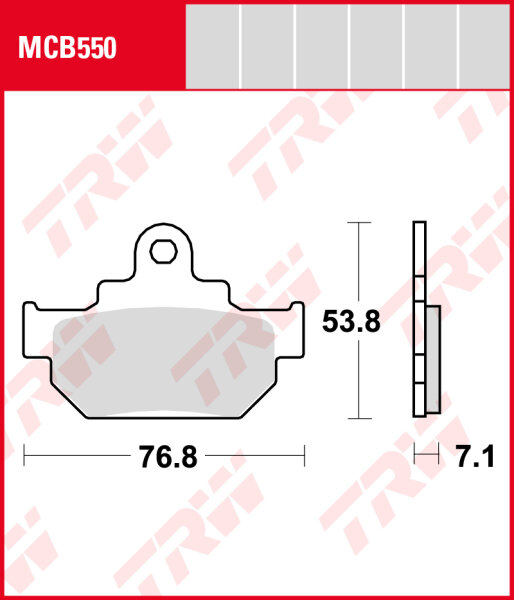 Suzuki GZ 125 Marauder, Bj. 98-11, AP, Bremsbeläge vorne, TRW Lucas MCB550, Organic Allround