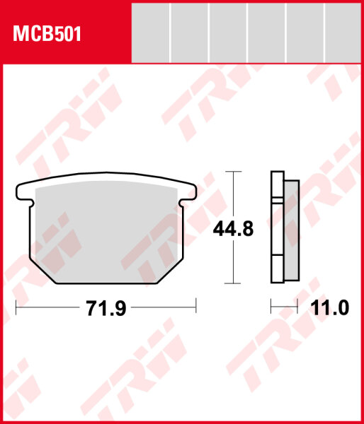 Suzuki GSX 750 S, Bj. 82-84, GR71A, Bremsbeläge vorne, TRW Lucas MCB501, Organic Allround