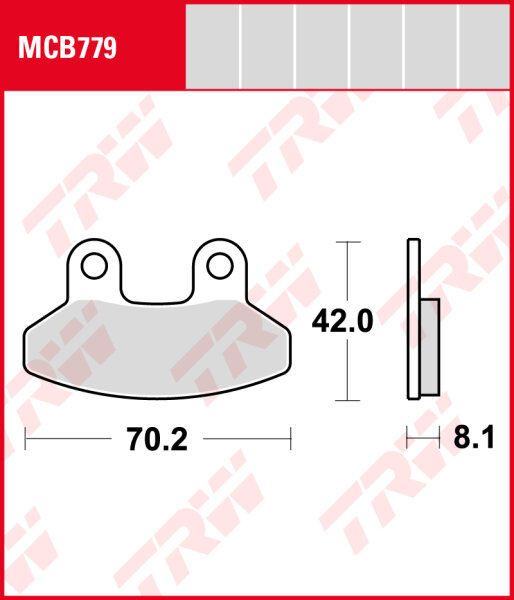 SYM 150 Shark, Bj. 99-02, Bremsbeläge vorne, TRW Lucas MCB779, Organic Allround