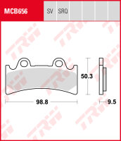 TRW Bremsbeläge Satz MCB656, allround organic, mit ABE