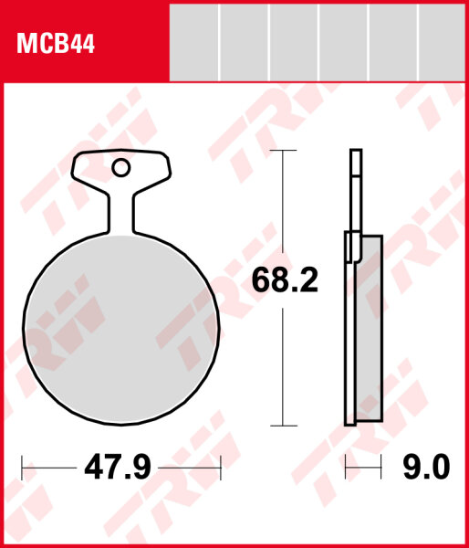 Yamaha RD 250, Bj. 76-77, 1A2, Bremsbeläge vorne, TRW Lucas MCB44, Organic Allround