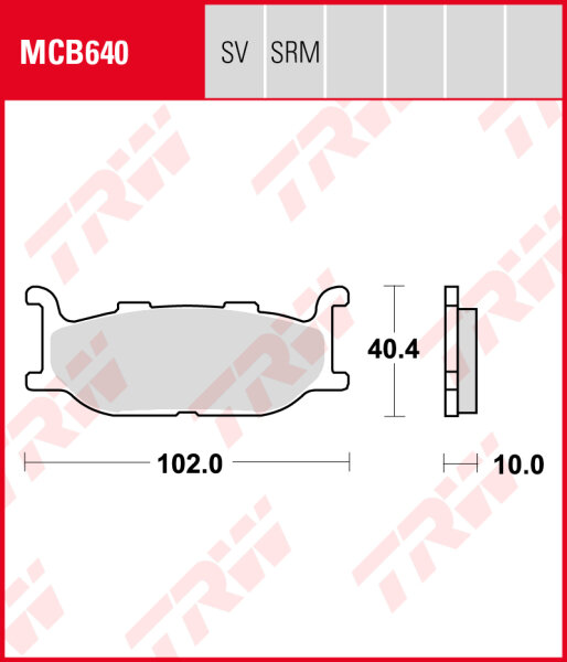 Yamaha XVS 950 A Midnight Star, Bj. 09-15, VN02, Bremsbeläge vorne, TRW Lucas MCB640, Organic Allround