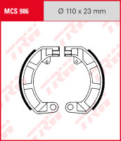 TRW Bremsbacken Satz MCS986, für Trommelbremse 110 x 23 mm